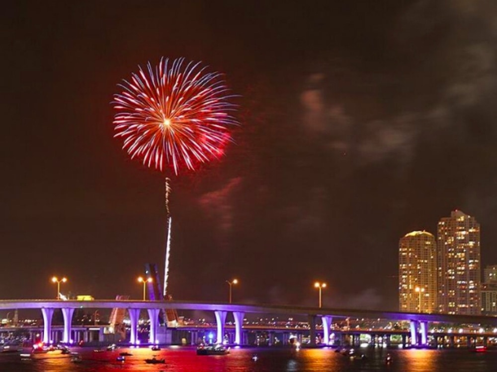 Where to Watch Fireworks on Fourth of July in Miami