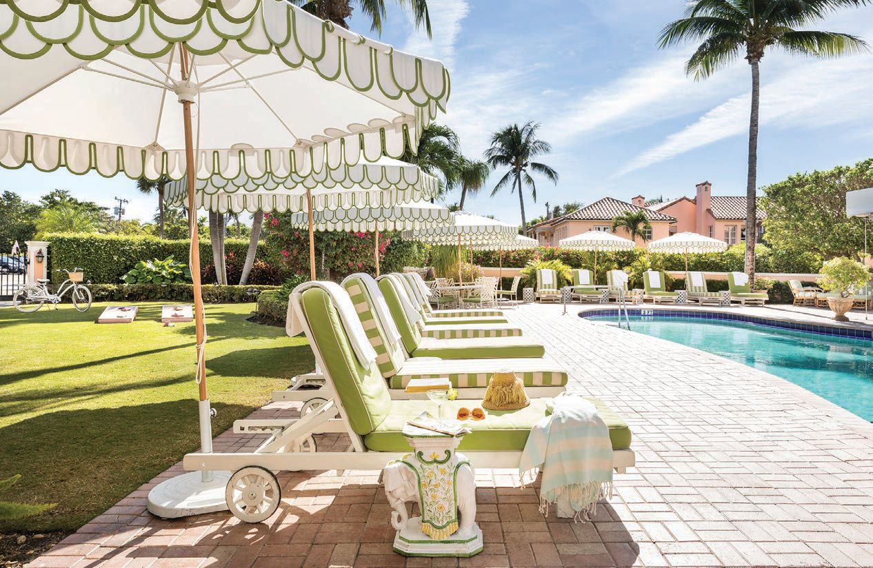 The breathtaking poolside setting at The Colony Hotel. PHOTO COURTESY OF THE COLONY HOTEL