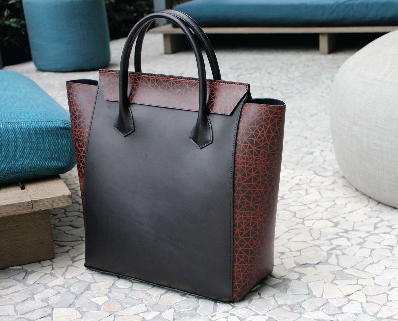 Handmade leather crossbody bag PHOTO COURTESY OF LOGAN REAL