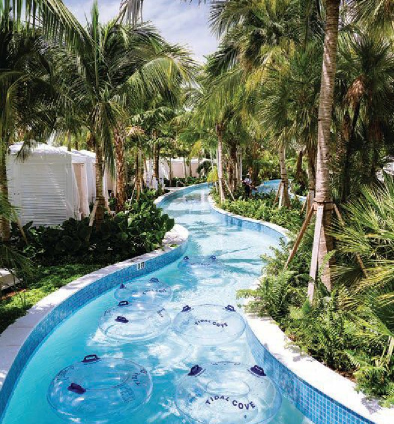 Tidal Cove’s lazy river at Turnberry Ocean Club PHOTO COURTESY OF BRANDS AND VENUES