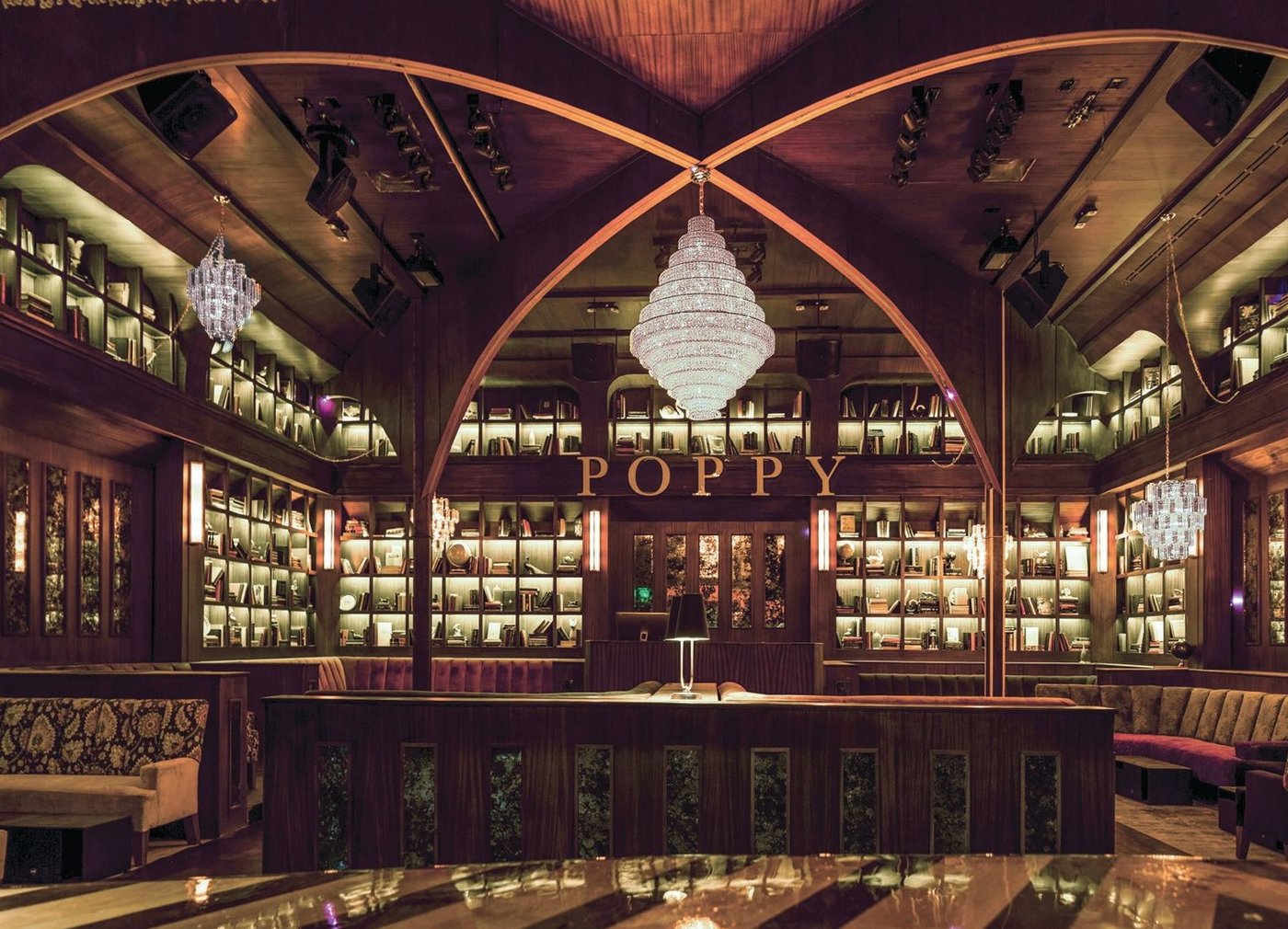 Interior of Poppy, a hot nightlife destination that is served on Discotech PHOTO: BY ELIZABETH DANIELS