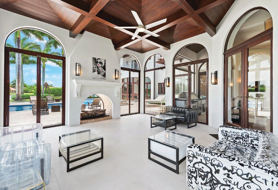 Indoor sunroom at 8808 Twin Lake Drive PHOTO: COURTESY OF ONE SOTHEBY’S INTERNATIONALREALTY
