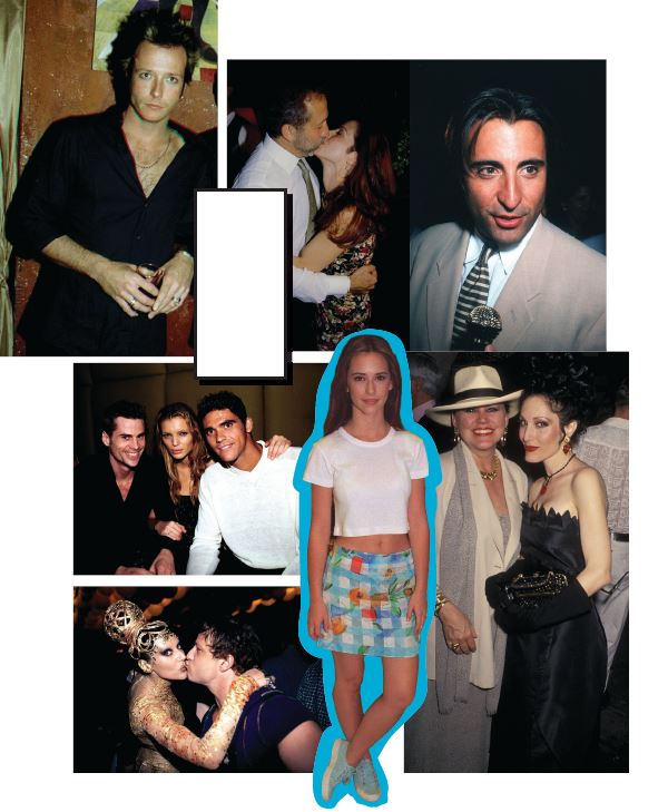 Clockwise from top left: Stone Temple Pilots lead singer Scott Weiland hanging out at Bash Nightclub; Emilio and Gloria Estefan kissing at the wrap-up party for her U.S. tour at the Delano Hotel; Andy Garcia during the record release party for Mambo King at Centro Vasco in Miami in 1994; Peggy Johnson and Tara Solomon during an anniversary party hosted by Sean Penn in South Beach; Jennifer Love Hewitt in Miami for a back-to-school fashion show and to promote her new movie House Arrest; Susanne Bartsch and David Barton at a New Year’s Eve party in Miami Beach in 1998; supermodels and a super player... Australian tennis ace Mark Philippoussis (right) meets Mark Vanderloo and Esther Canadas... out partying in South Beach. CLOCKWISE FROM TOP LEFT, PHOTOS BY: MANNY HERNANDEZ/GETTY IMAGES; RON GALELLA, LTD./RON GALELLA COLLECTION VIA GETTY IMAGES; RON C. ANGLE/GETTY IMAGES; MANNY HERNANDEZ/GETTY IMAGES; RON GALELLA, LTD./RON GALELLA COLLECTION VIA GETTY IMAGES; PATRICK MCMULLAN/GETTY IMAGES 