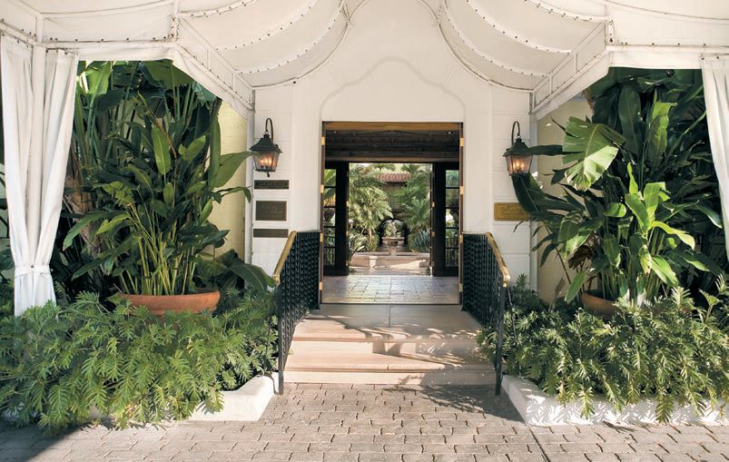 The entrance to the 95-year-old Mediterranean-style hotel PHOTO COURTESY OF THE BRAZILIAN COURT