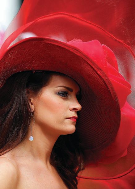 Hats are the statement piece of the event PHOTO COURTESY OF GULFSTREAM PARK