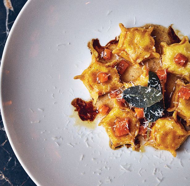 Tortelli pasta from Lido. BY OLIVER PILCHER