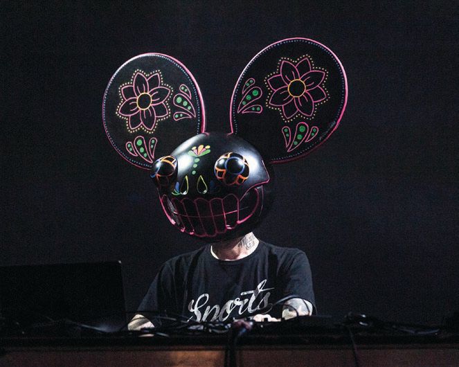 DEADMAU5 PERFORMING AT DAY OF THE DEADMAU5 PHOTO: BY JASON KOERNER/GETTY IMAGES