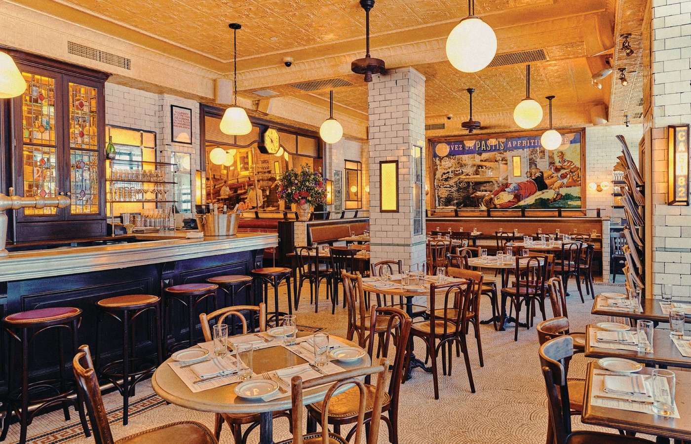 Interior of Pastis NYC PORTRAIT BY JEN MAY