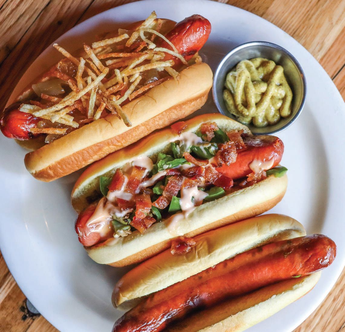Loaded hot dogs from Whitmans PHOTO COURTESY OF WHITMANS MIAMI