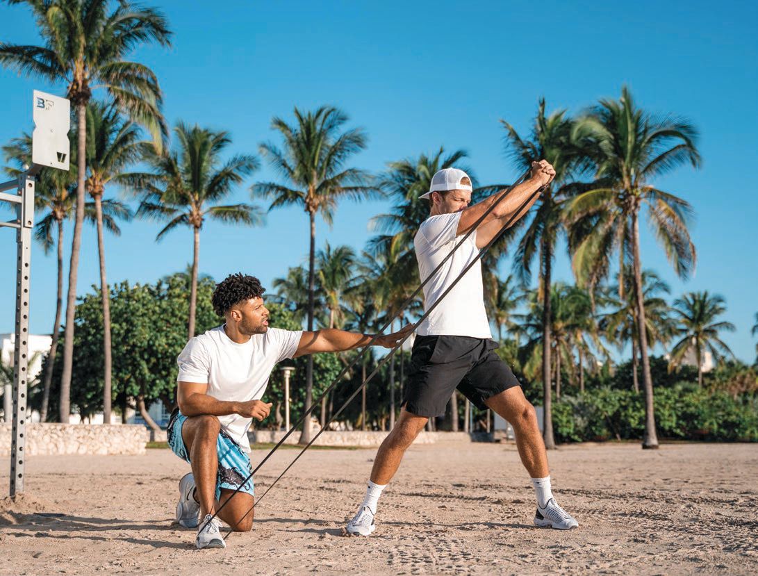 Motto fitness can be booked wherever and whenever you please—whether you’re on the beach, in the park, at home or in a fitness studio, your assigned trainer will meet you at your desired location. PHOTO BY IRVING MARTINEZ
