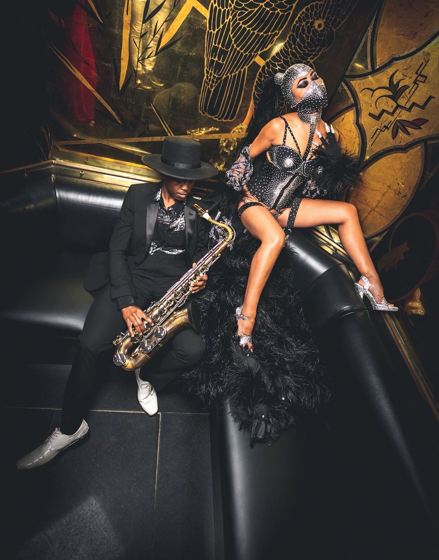 Performers inside Faena’s Saxony Lounge PHOTO BY JEFF EVRARD