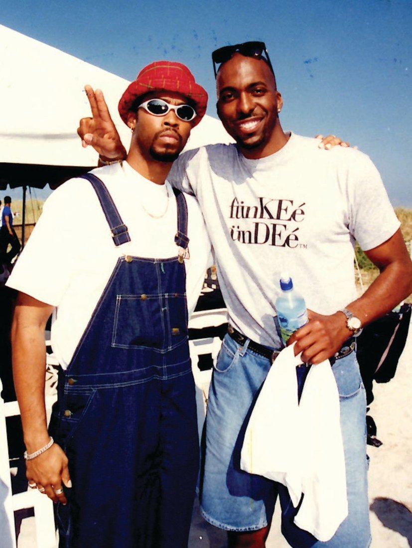 MONTELL JORDAN AND JOHN SALLEY AT VOLLEYPALOOZA IN MIAMI BEACH Photographed by Manny Hernandez