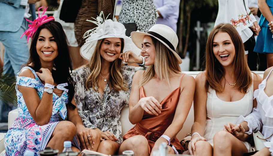 Gather your inner circle for safe betting, drinks and entertainment. PHOTO COURTESY OF GULFSTREAM PARK 