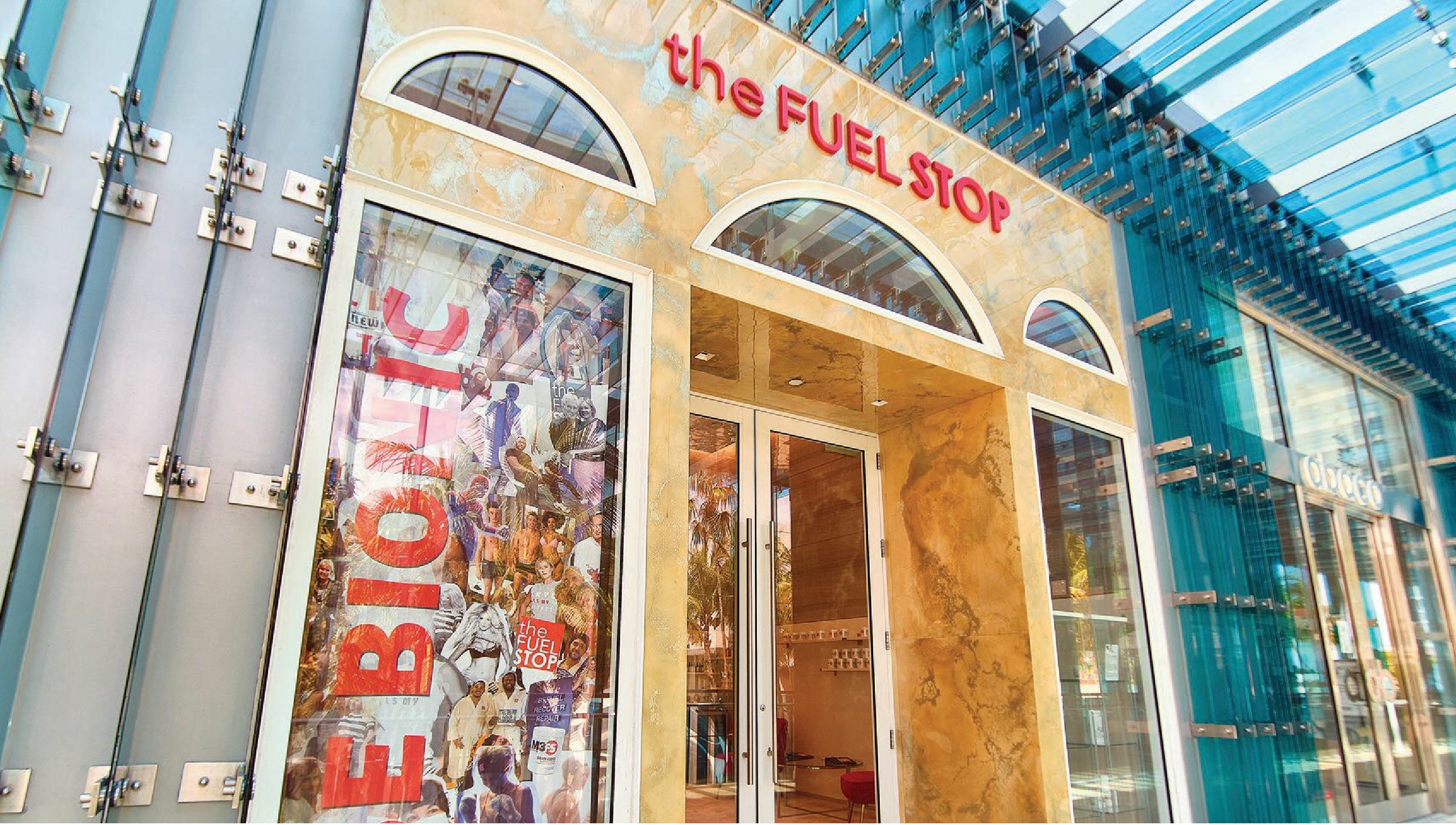 Exterior of The Fuel Stop in the Miami Design District PHOTO COURTESY OF THE FUEL STOP