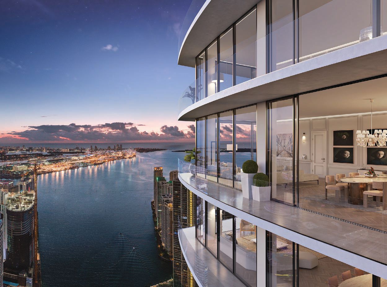Rendering of Baccarat Residences’ waterfront views PHOTO: RELATED GROUP